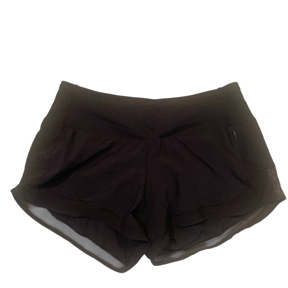 Lululemon Size 8 Black Running Shorts Built-In Liner
